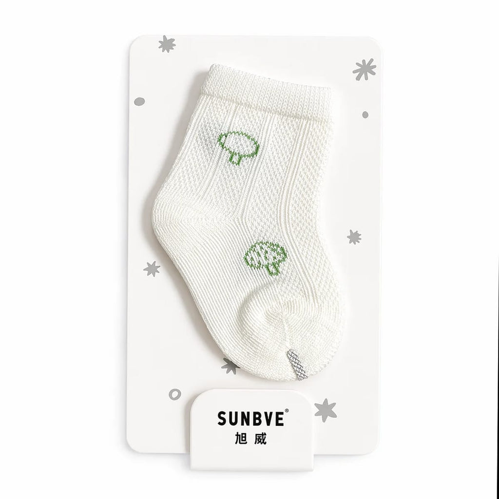 Premium Soft Baby Socks Set (3 Pairs) – Cute & Comfortable Newborn Booties