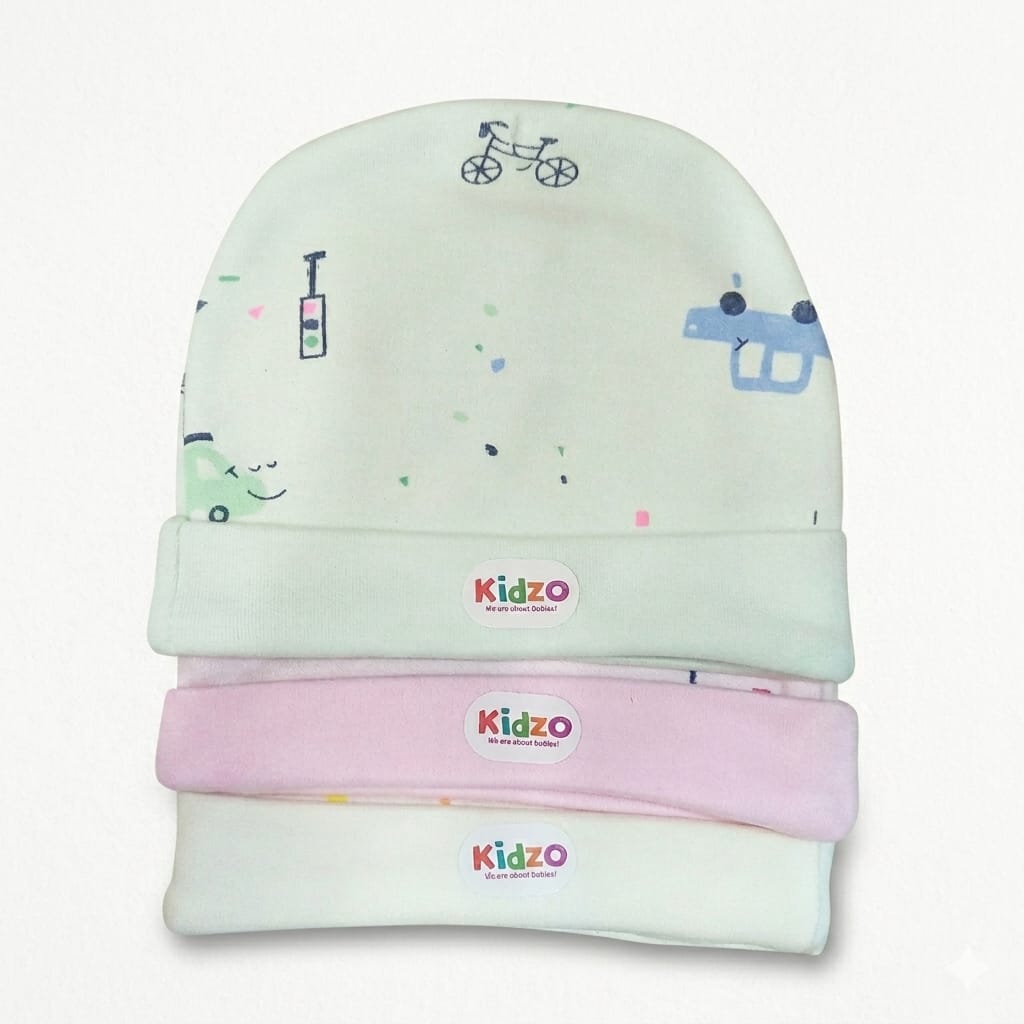 KIDZO PACK OF 3 CAP SET