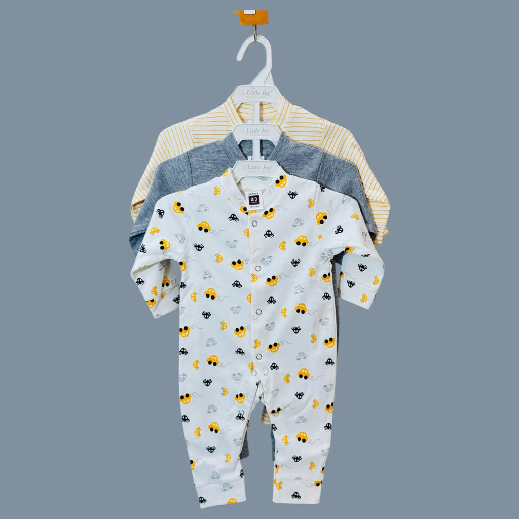 Carters Pack Of 3 Sleep Suits - Romper Collection