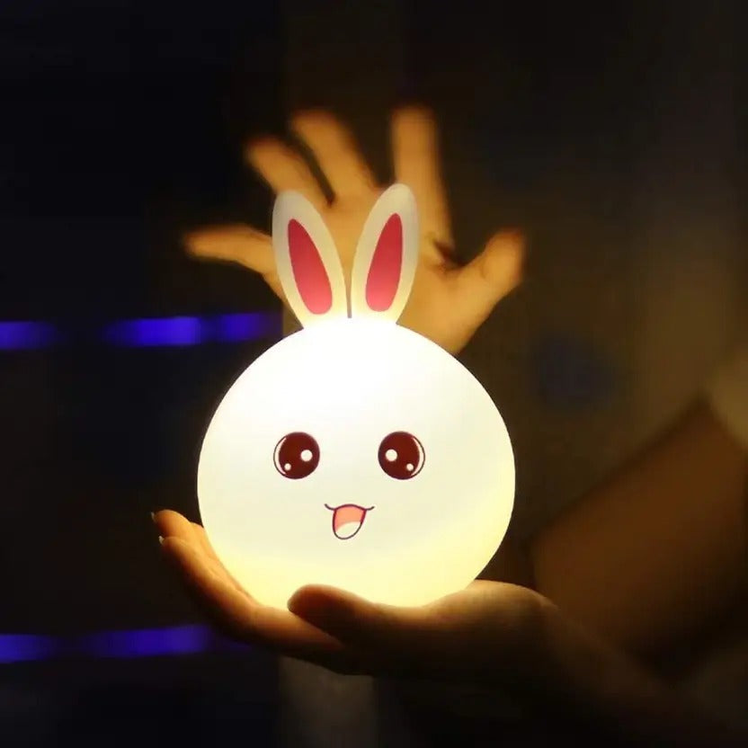 Rabbit  Soft Silicone Lighting Lamp For Kids