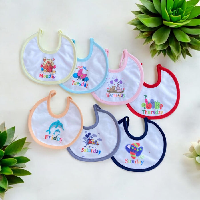 Pack Of 7 - 7 Days Bib Set