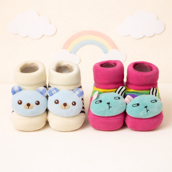 Pack of 2 Socks & Bottles Set ( 0-9 months)