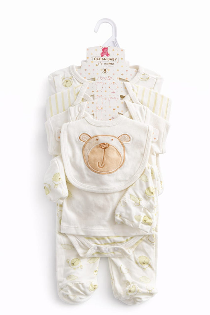 Newborn Baby 8 Pcs Starter Set Imported