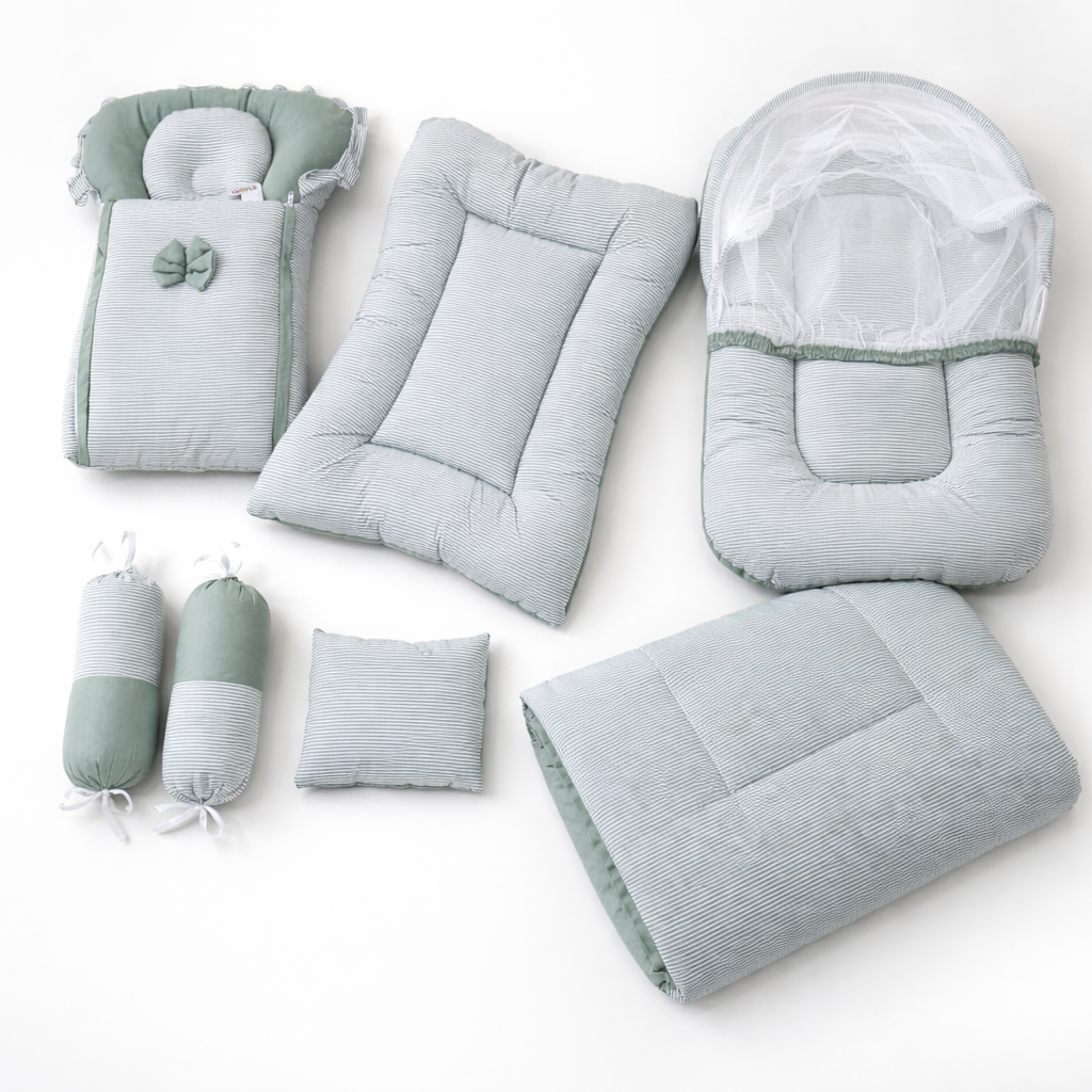 Premium Quality Large Size Kidzo 8 Pcs Baby Bed Set
