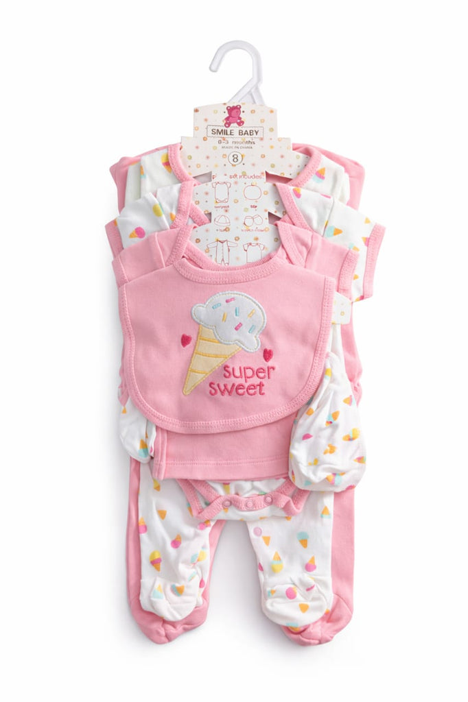 Newborn Baby 8 Pcs Starter Set Imported