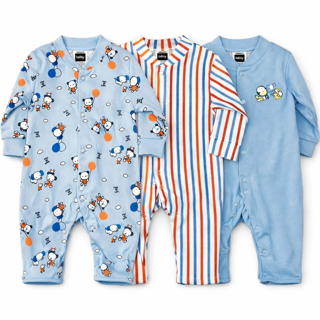 Pack of 3 Imported Carters Newborn Baby Rompers  | Soft Cotton