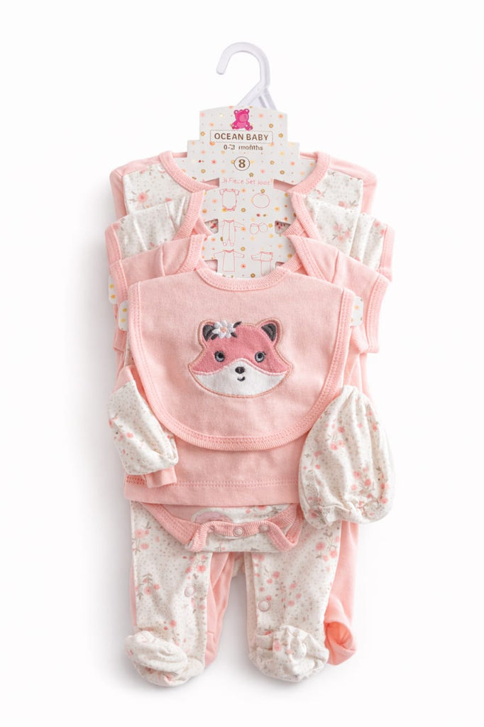 Newborn Baby 8 Pcs Starter Set Imported