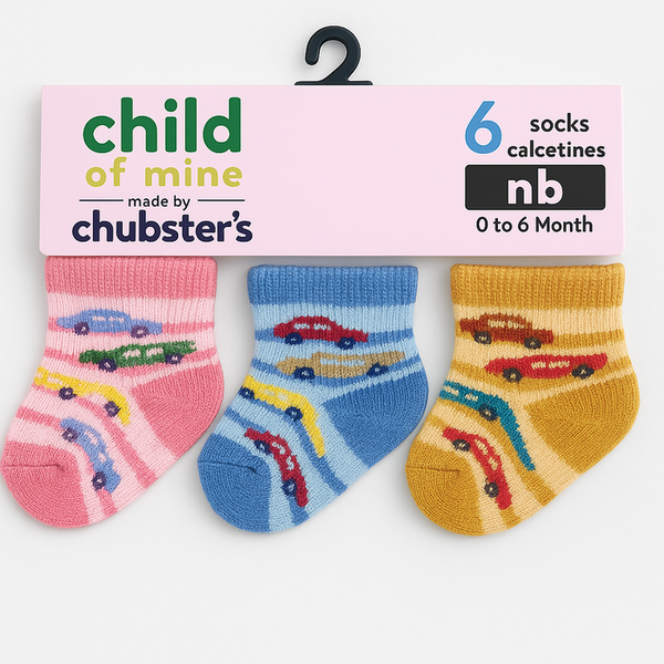 Pack Of 3 Baby Socks ( 0 - 6 Months )