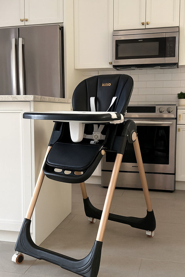 Kidilo Baby High Chair DC-01 Black – Lightweight & Comfortable Baby High Chair in Pakistan